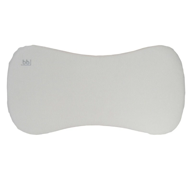 Gray Piqué Ergonomic Crib Pillow Gray Piqué Ergonomic Crib Pillow