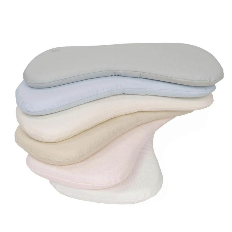 Gray Piqué Ergonomic Crib Pillow Gray Piqué Ergonomic Crib Pillow