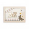 Crib sheets and mini cradle