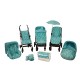 Colchoneta Silla Garden Azul|Originalbaby Colchoneta Silla Garden Azul