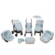 Colchoneta Silla Ligera Tepee Gris|Originalbaby Colchoneta Silla Ligera Tepee Gris