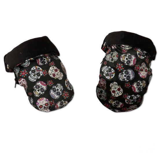 Saco Silla + Manoplas Lovely Skull Negro|Originalbaby Saco Silla + Manoplas Lovely Skull Negro