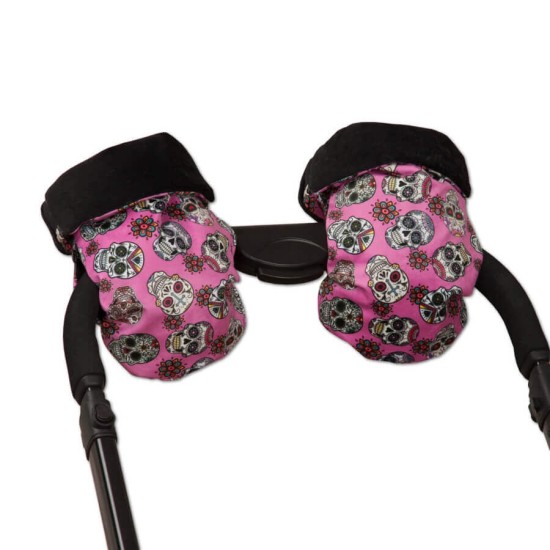 Saco Silla + Manoplas Lovely Skull Negro|Originalbaby Saco Silla + Manoplas Lovely Skull Negro