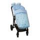 Saco Silla + Manoplas Garden Azul|Originalbaby Saco Silla + Manoplas Garden Azul