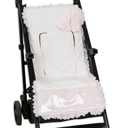 Colchoneta|Funda Silla Ligera con Cubre Arnés Line Rosa