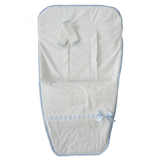 Colchoneta|Funda Silla con Cubre Arnés Dolce Celeste|Originalbaby Colchoneta|Funda Silla con Cubre Arnés Dolce Celeste