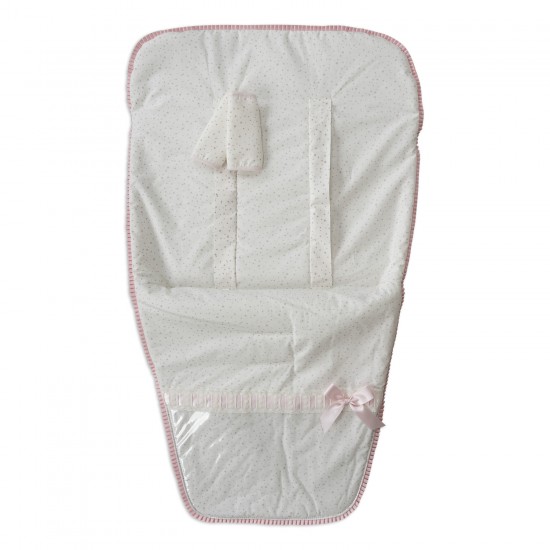 Colchoneta|Funda Silla con Cubre Arnés Dolce Rosa|Originalbaby Colchoneta|Funda Silla con Cubre Arnés Dolce Rosa