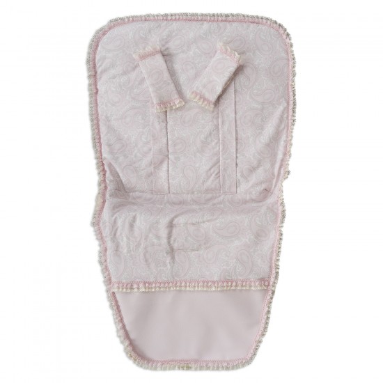 Colchoneta|Funda Silla con Cubre Arnés Sweetly Rosa|Originalbaby Colchoneta|Funda Silla con Cubre Arnés Sweetly Rosa