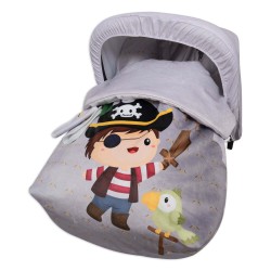 Sack Grupo 0 Raincoat with hood and covers Harness Bad Pirate