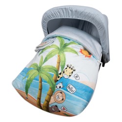 Saco maxi cosi grupo 0 con capota TIPI OSO color gris, rosa o menta