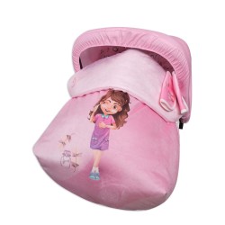 Sack Grupo 0 Raincoat with hood and covers Harness Beauty Girl