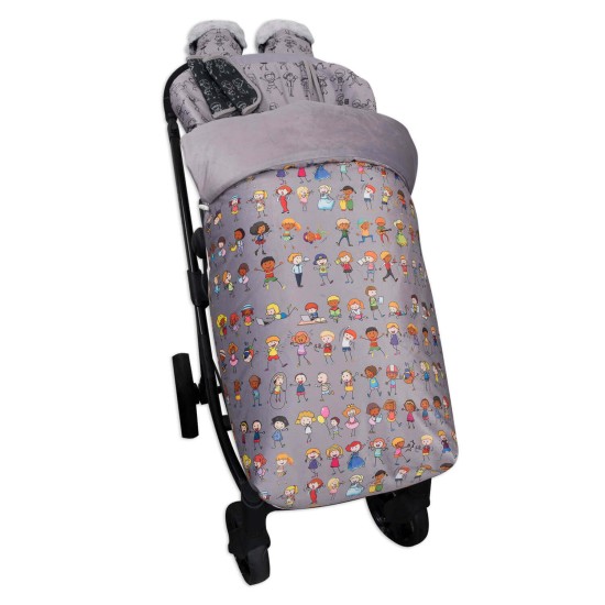 Saco para Silla paseo Impermeable con Manoplas y  Cubre Arnés Childs