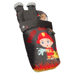 Saco para Silla paseo Impermeable con Manoplas y  Cubre Arnés Fireman 