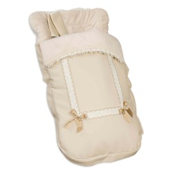 Saco para Silla paseo con Cubre Arnés Leather Beige 