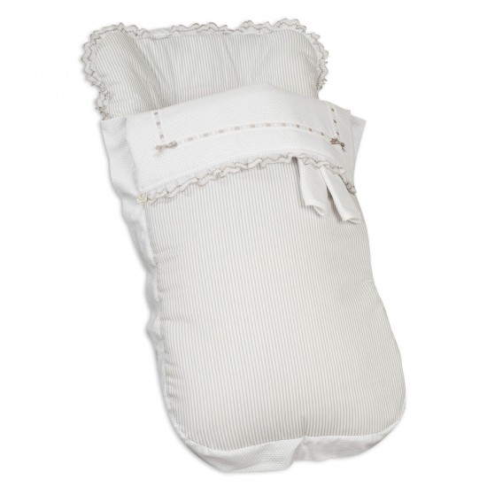 Saco para Silla paseo con Cubre Arnés Line Gris|Originalbaby Saco para Silla paseo con Cubre Arnés Line Gris