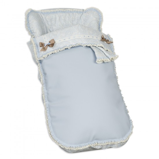 Saco para Silla paseo con Cubre Arnés Sweetly Celeste|Originalbaby Saco para Silla paseo con Cubre Arnés Sweetly Celeste