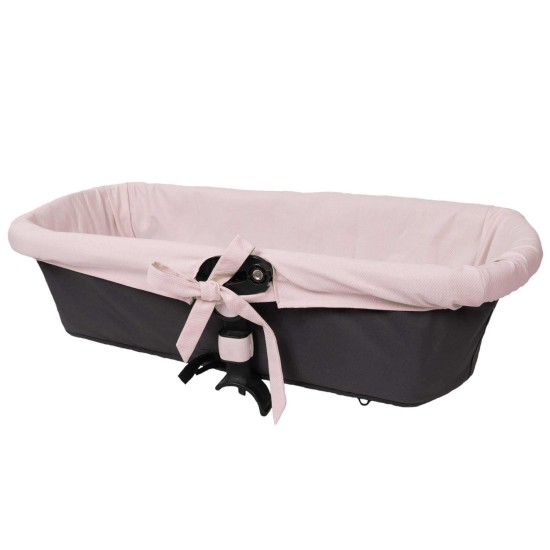 Pink Piqué Carrycot Cover
