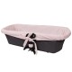 Pink Piqué Carrycot Cover