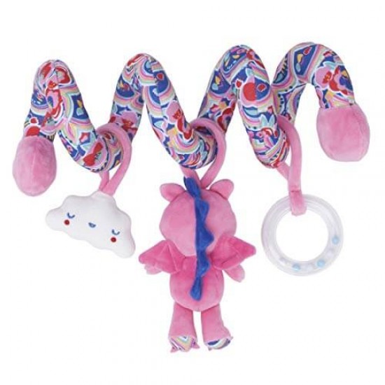 Enjoy & Dream Pink Spiral Rattle