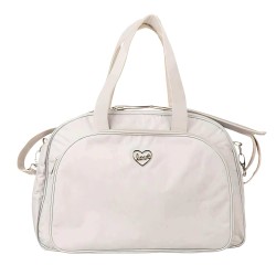 Bolso Maternal y Cambiador Biscuit Gris 