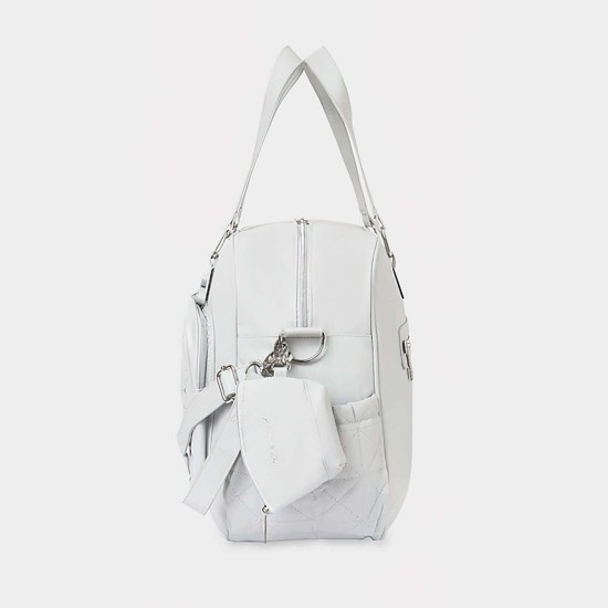 Maternity Bag Bow with Dummy Holder Gray