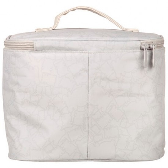Round Biscuit Gray toiletry bag