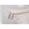 Gray Biscuit Round Toiletry Bag