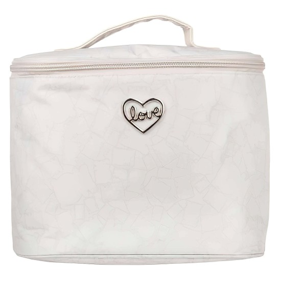 Round Biscuit Gray toiletry bag