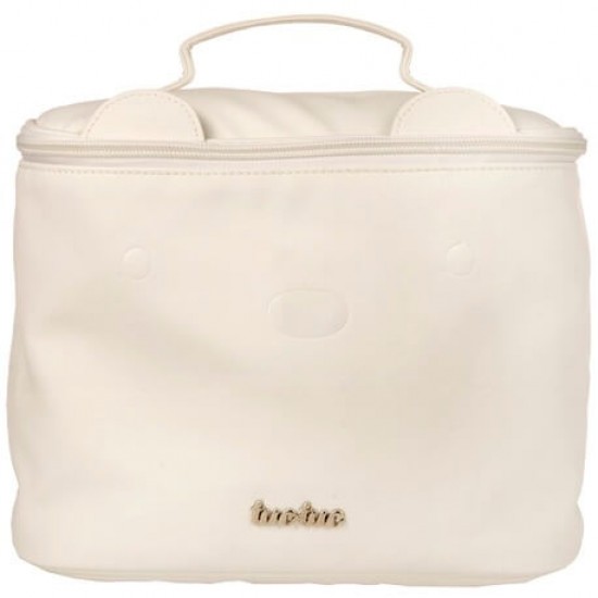 Round Beige Brioche toiletry bag|Originalbaby Round Beige Brioche toiletry bag