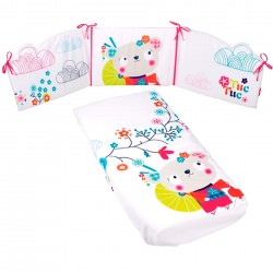 Quilt and Crib Protector 70 x 140 Kimono Girl