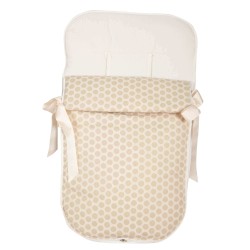 Beige Jaquard Taupe Chair Footmuff