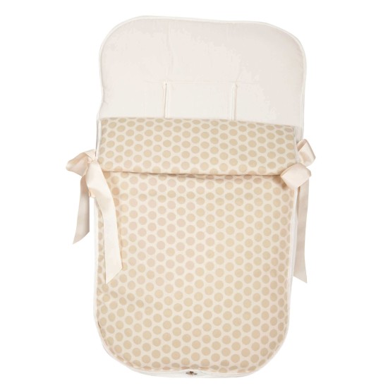 Beige Jaquard Taupe Chair Footmuff