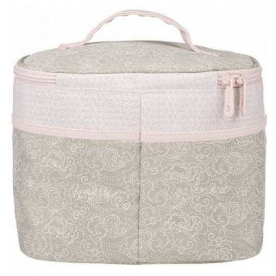 Round Toiletry Bag Caramel Pink