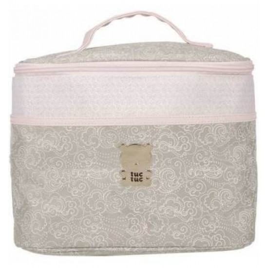 Round Toiletry Bag Caramel Pink|Originalbaby Round Toiletry Bag Caramel Pink