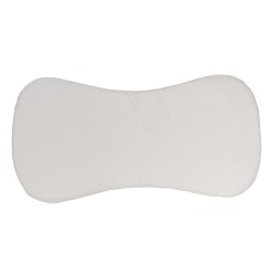 Ergonomic White Piqué Crib Pillow
