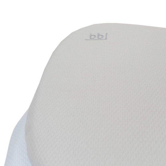 Almohada Ergonómica de Cuna Piqué Blanco