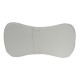 Ergonomic Piqué Crib Pillow Gray