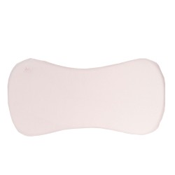 Ergonomic Pink Piqué Crib Pillow