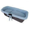 Three-Piece Blue Muslin Carrycot Set