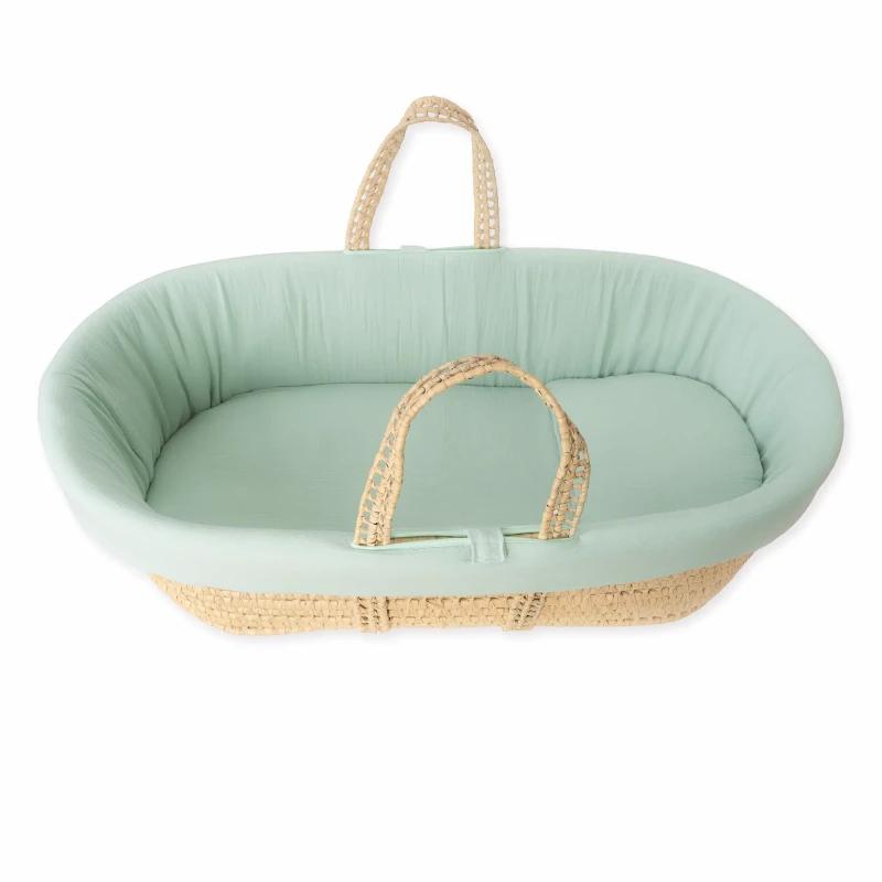 Panier en mousseline verte Panier en mousseline verte