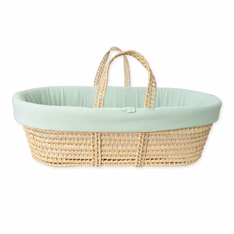 Panier en mousseline verte Panier en mousseline verte