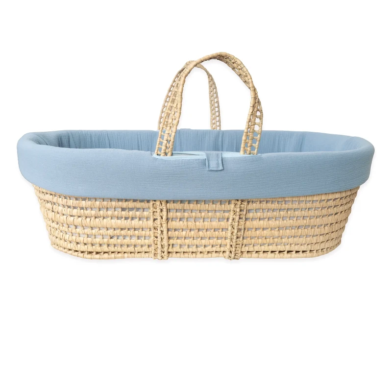 Cesta de musselina azul Cesta de musselina azul