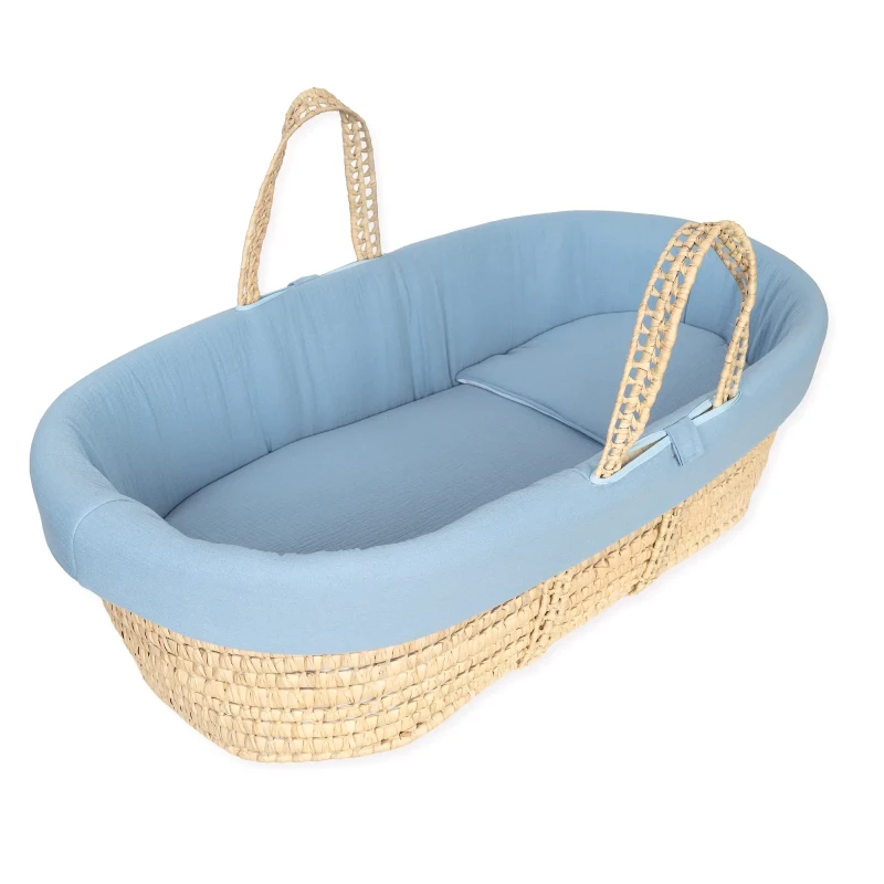Cesta de musselina azul Cesta de musselina azul