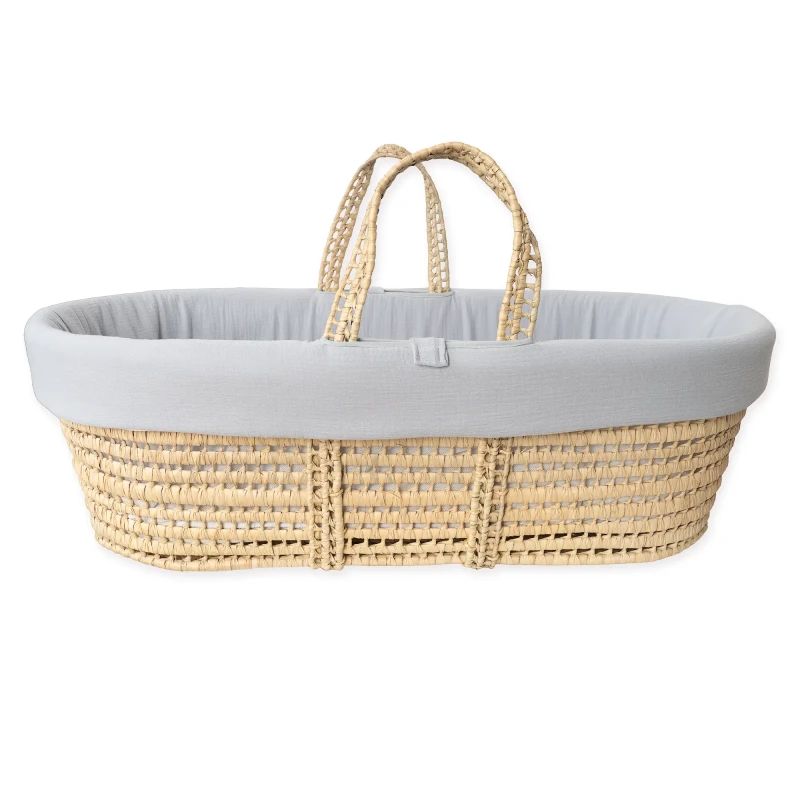 Grey Muslin Basket Grey Muslin Basket