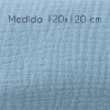 Lote de musselina azul/cinza Lote de musselina azul/cinza