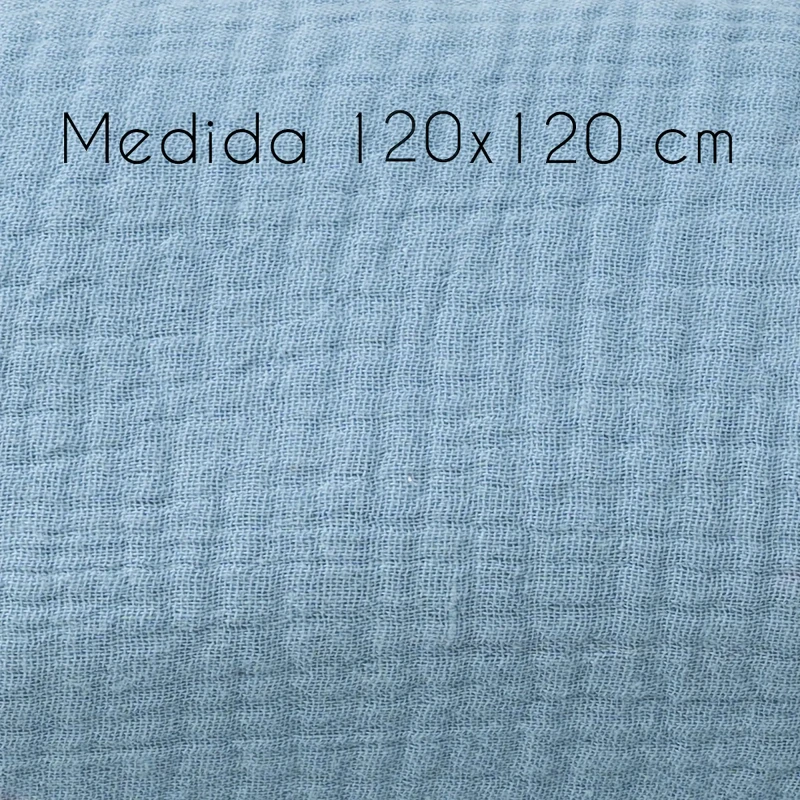 Lote de musselina azul/cinza Lote de musselina azul/cinza