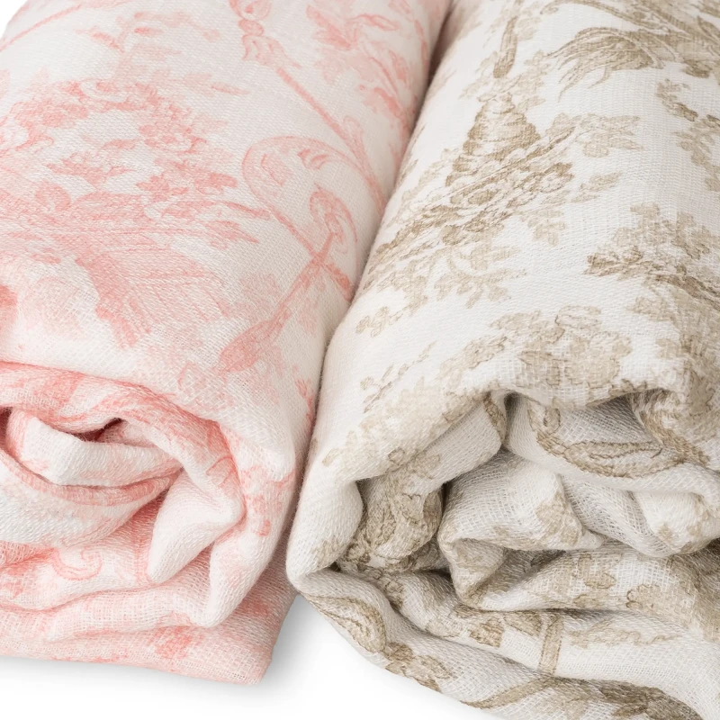 Beige/Pink Toile Muslin Lot Beige/Pink Toile Muslin Lot