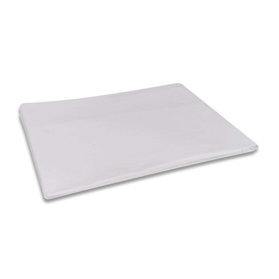 100% Cotton Fitted Sheet, Adjustable with Elastic Bands (White, Cot 60 x 120)