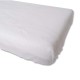 100% Cotton Fitted Sheet, Adjustable with Elastic Bands (White, Cot 60 x 120)