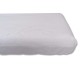 100% Cotton Fitted Sheet, Adjustable with Elastic Bands (White, Cot 60 x 120)